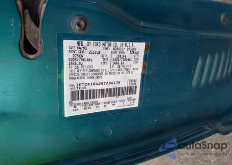 1995 Ford Ranger z USA, uszkodzony, nr VIN 1FTCR10A2STA36176